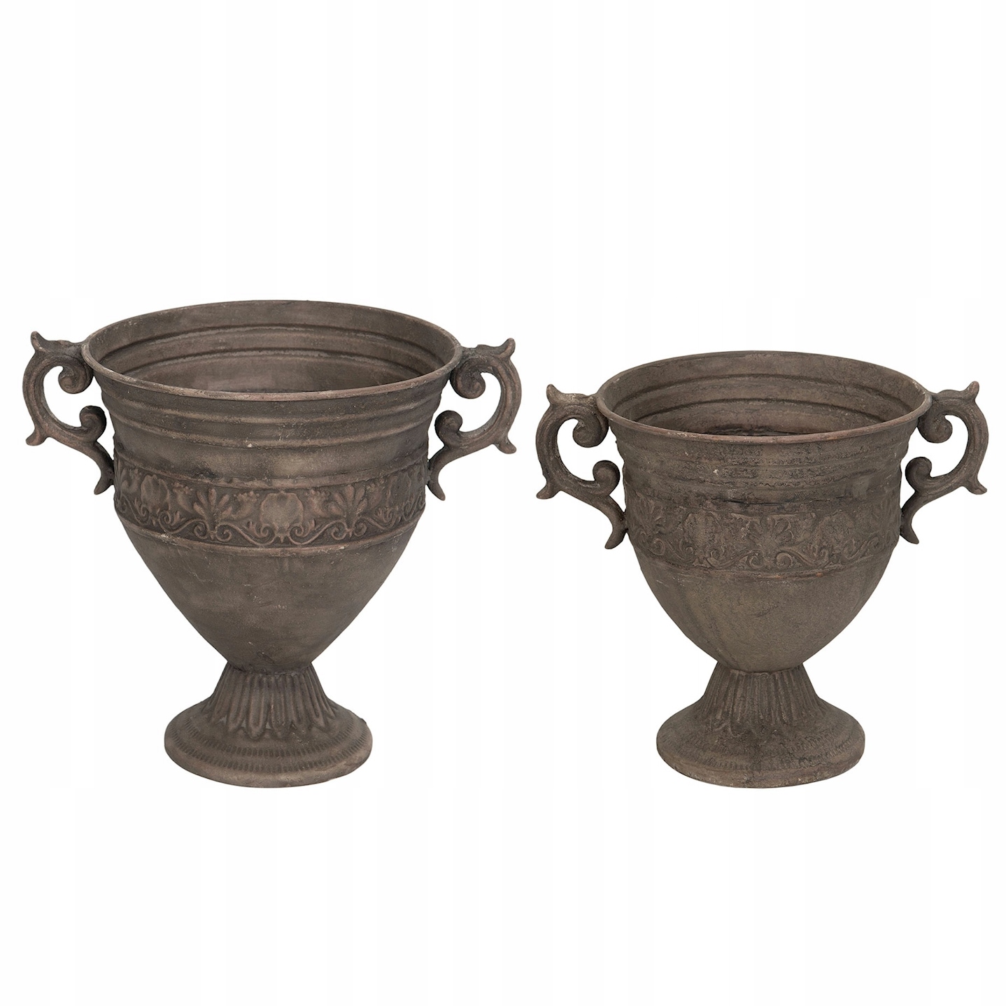 Obal Na Květináč Na Balkon Terasu Kalich Loft Šedý Do Obývacího Pokoje Domu 2 Ks