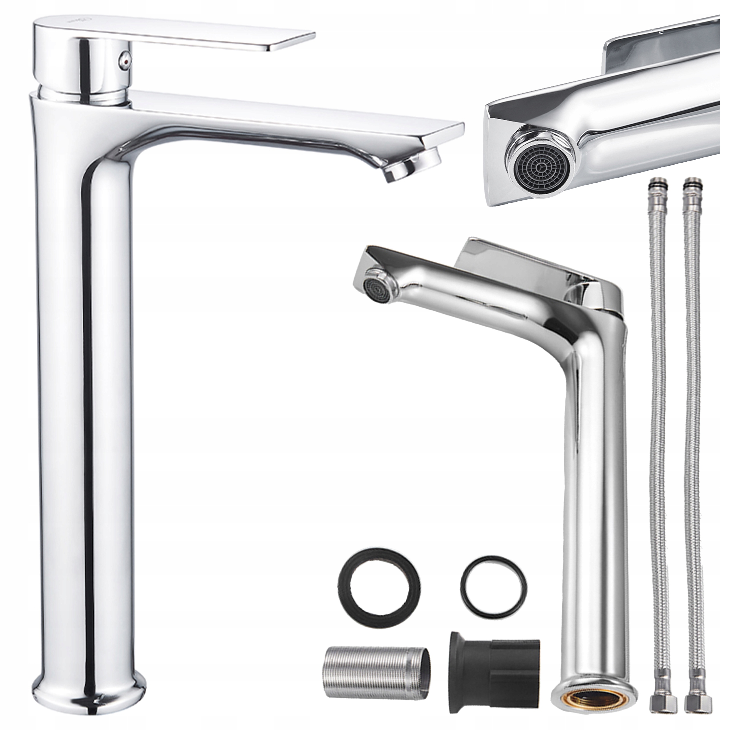 Koupelnová Umyvadlová Baterie Vysoká, Stojící Na Desku, Baterie Fargo-h Chrom