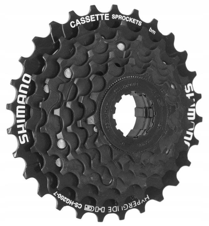 Kaseta Zębatek Shimano CS-HG200 7-rzedowa 12-28T Hyperglide Hg czarna