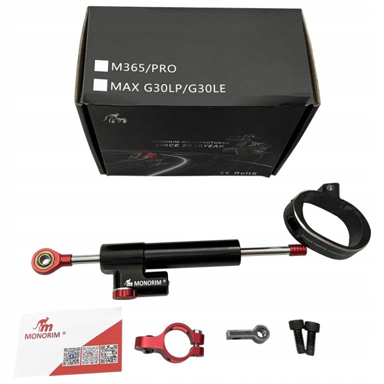 Tlumič otáčení Monorim pro Ninebot Max G30 Motus Scooty 10 Černý