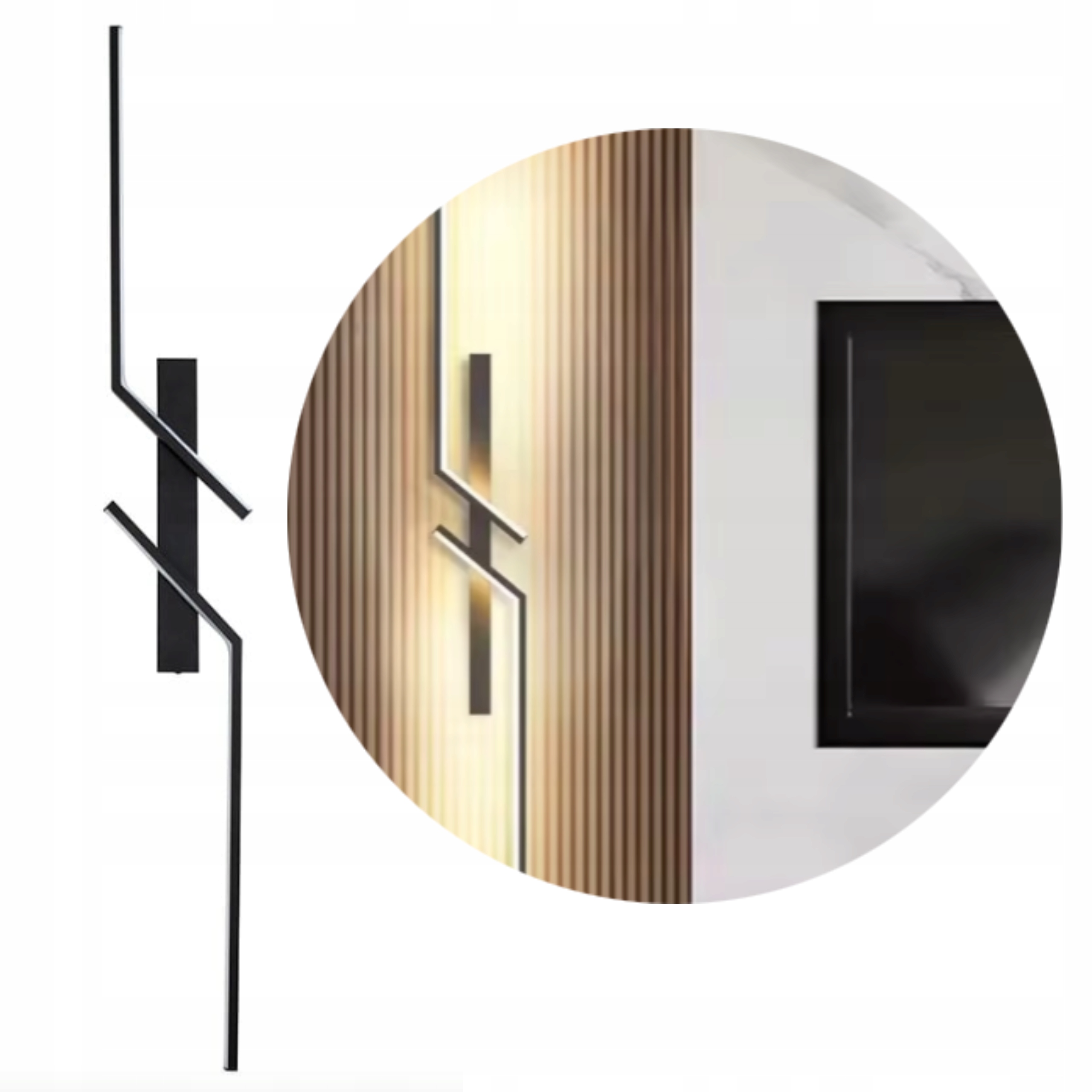 Lampa Ścienna Wewnętrzna Kinkiet Led Nowoczesna 100CM B.ciepła 16W Prawa