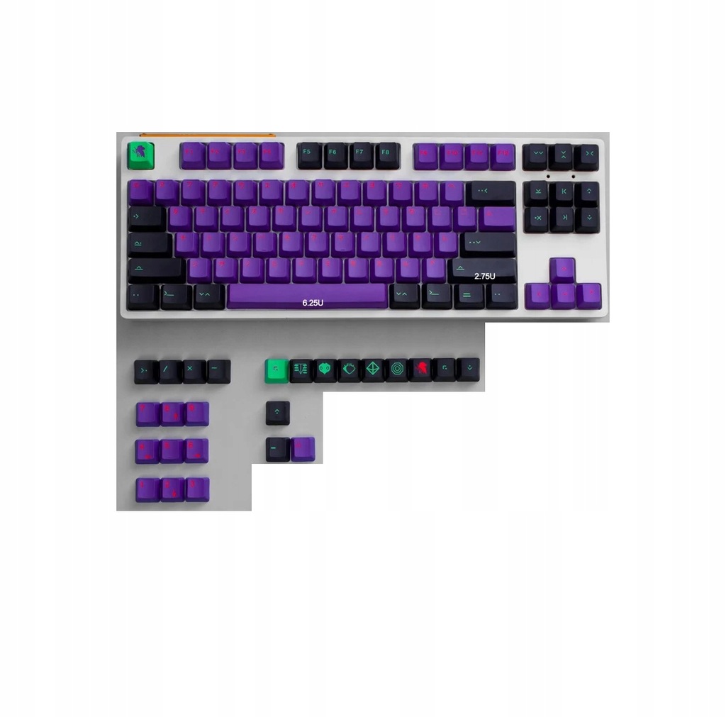 Klawisze do Klawiatury Mechanicznej Pbt Profile Cherry 129szt Gmk Eva