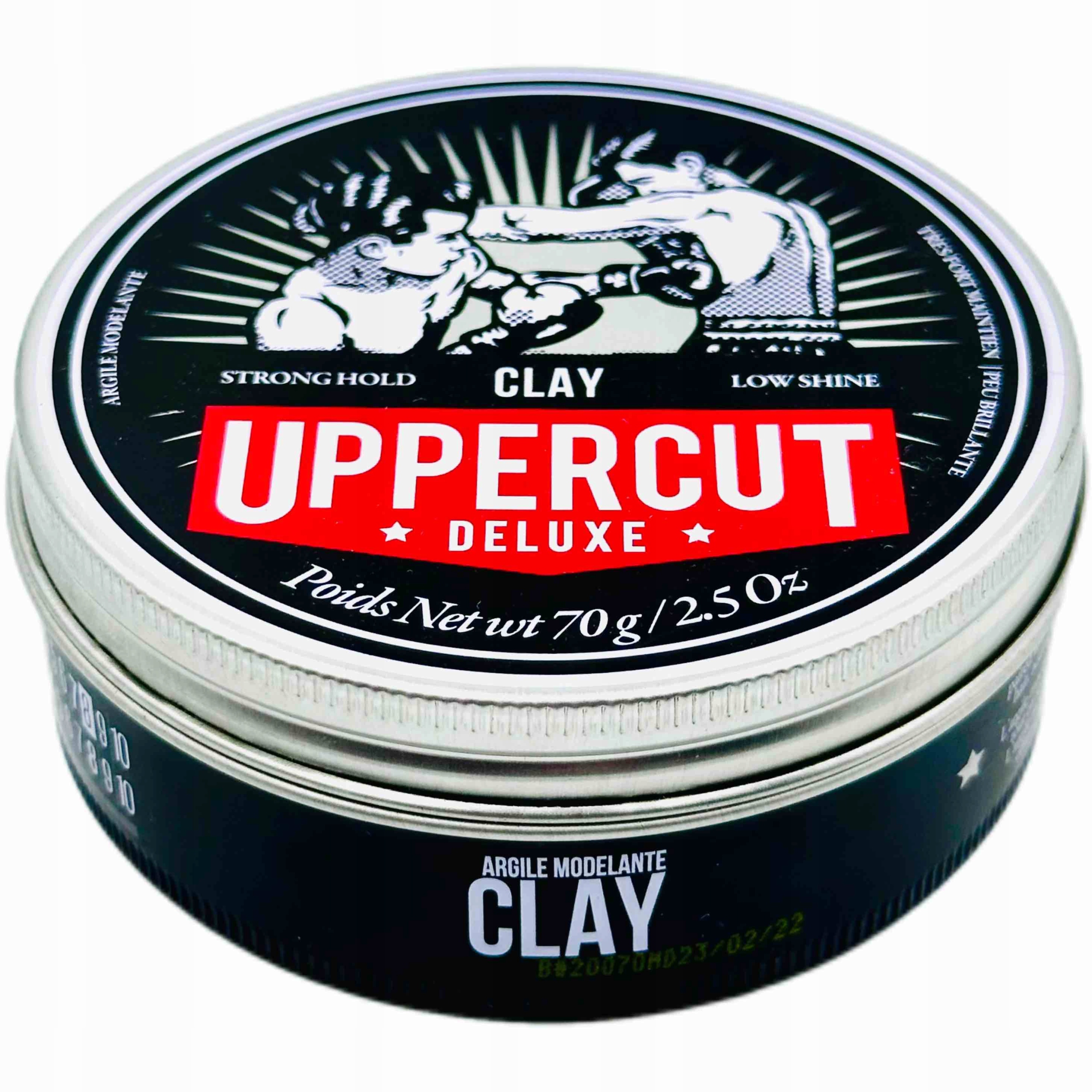 Glinka Pomada do włosów Uppercut Deluxe Clay Pomade Mocna, Matowa 70g