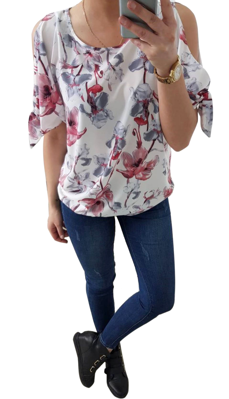 

Elegancka bluzka damska w kwiaty Benter roz. 46