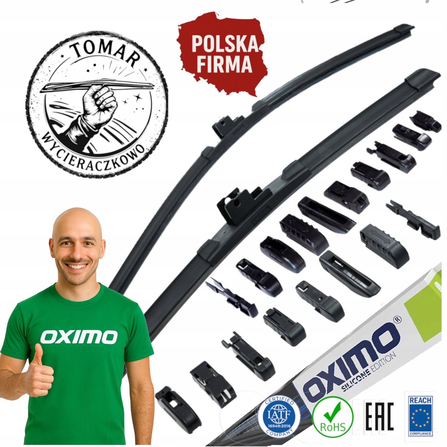 Wycieraczki Przód Oximo 600/450MM 60/45CM Uniwersalne