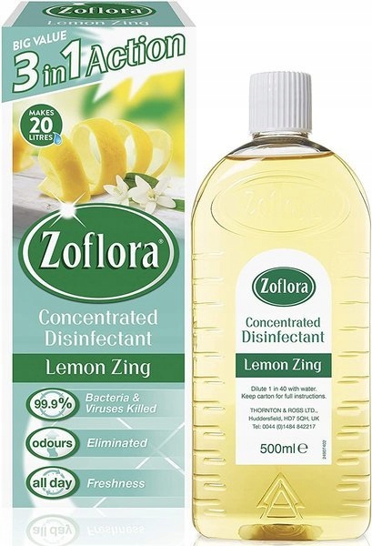 

Zoflora 3w1 Środek Dezynfekujący Lemon Zing 500ml