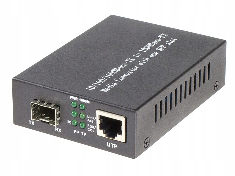 Konwerter 10/100/1000 Mbps RJ-45/slot Sfp