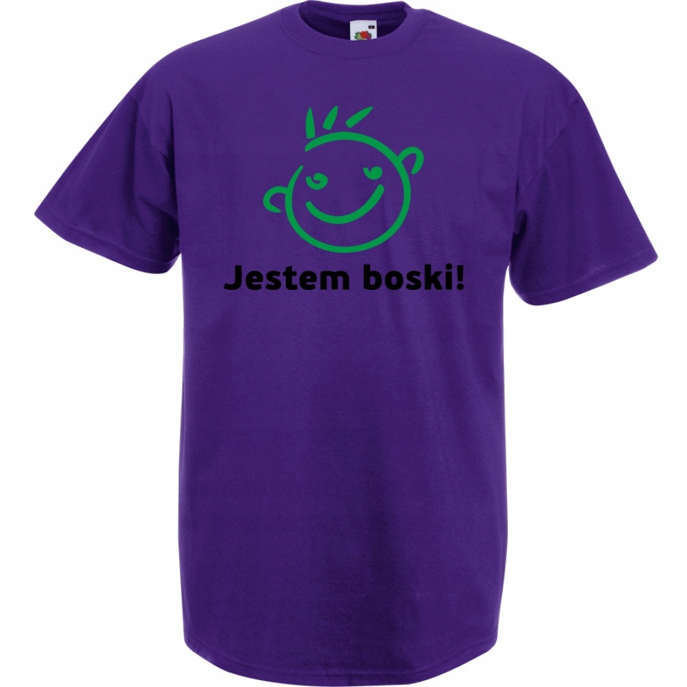 

Koszulka z nadrukiem zabawna jestem boski! S fiol