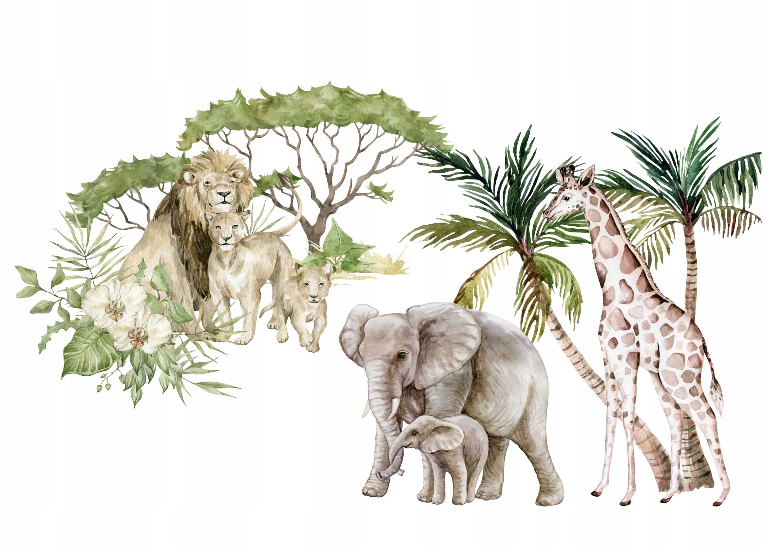 

naklejki naklejka dla dzieci na ścianę safari160