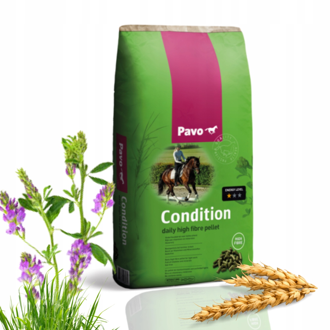 Pavo Condition 20 kg Kompletny granulat o wysokiej zawartości włókna