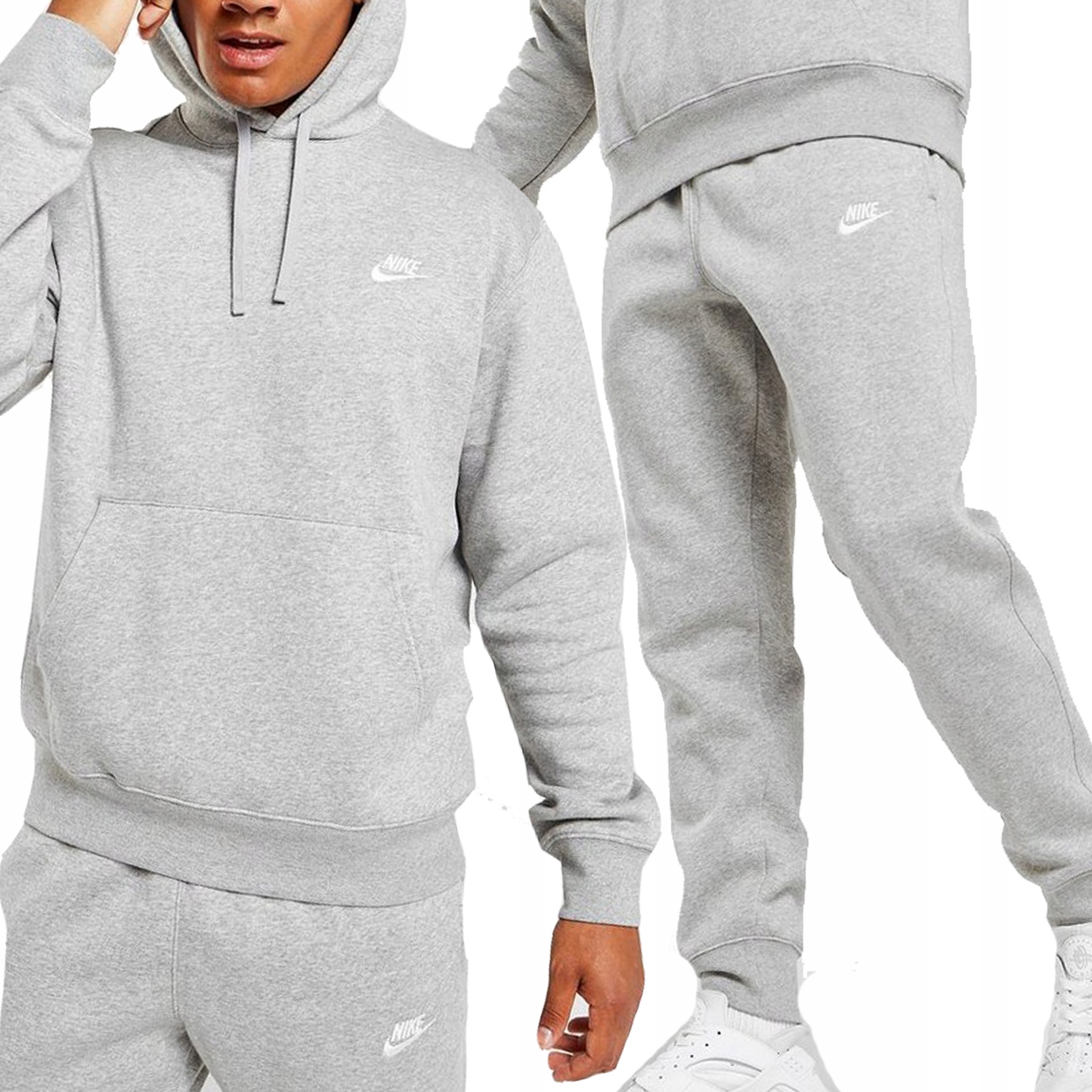 Pánská tepláková souprava Nike šedá, zateplená klasická teplákovka BV2654-063 XXL