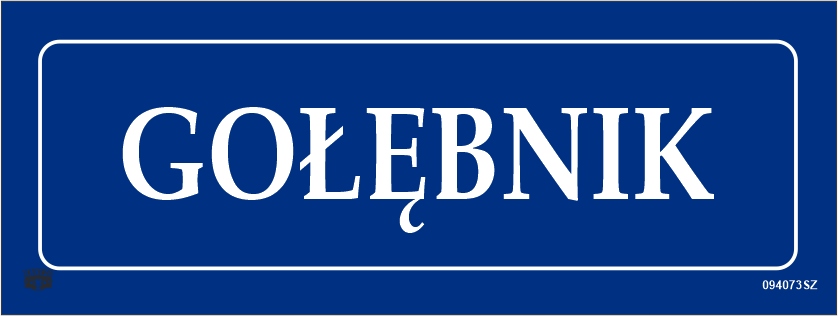 TABLICA TABLICZKA INFORMACYJNA "GOŁĘBNIK''