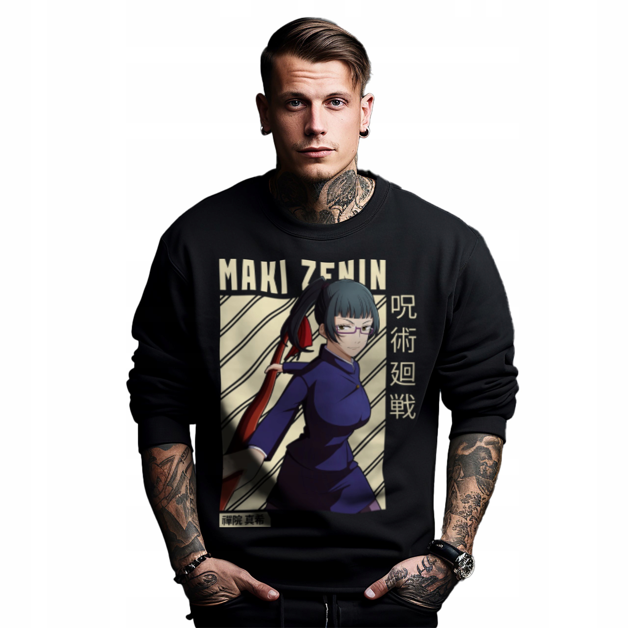 Mikina s potiskem Anime Maki Zenin