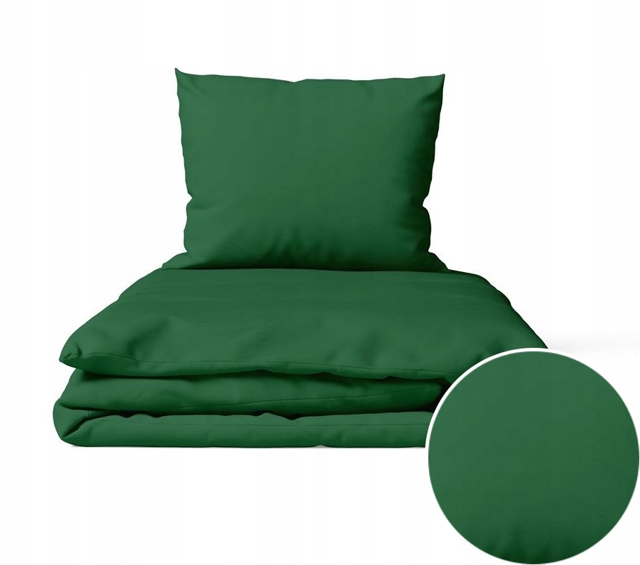 Hotelové Povlečení 160x200 1 povlak na polštář 100% Bavlna , barva: Lahvově Zeleň