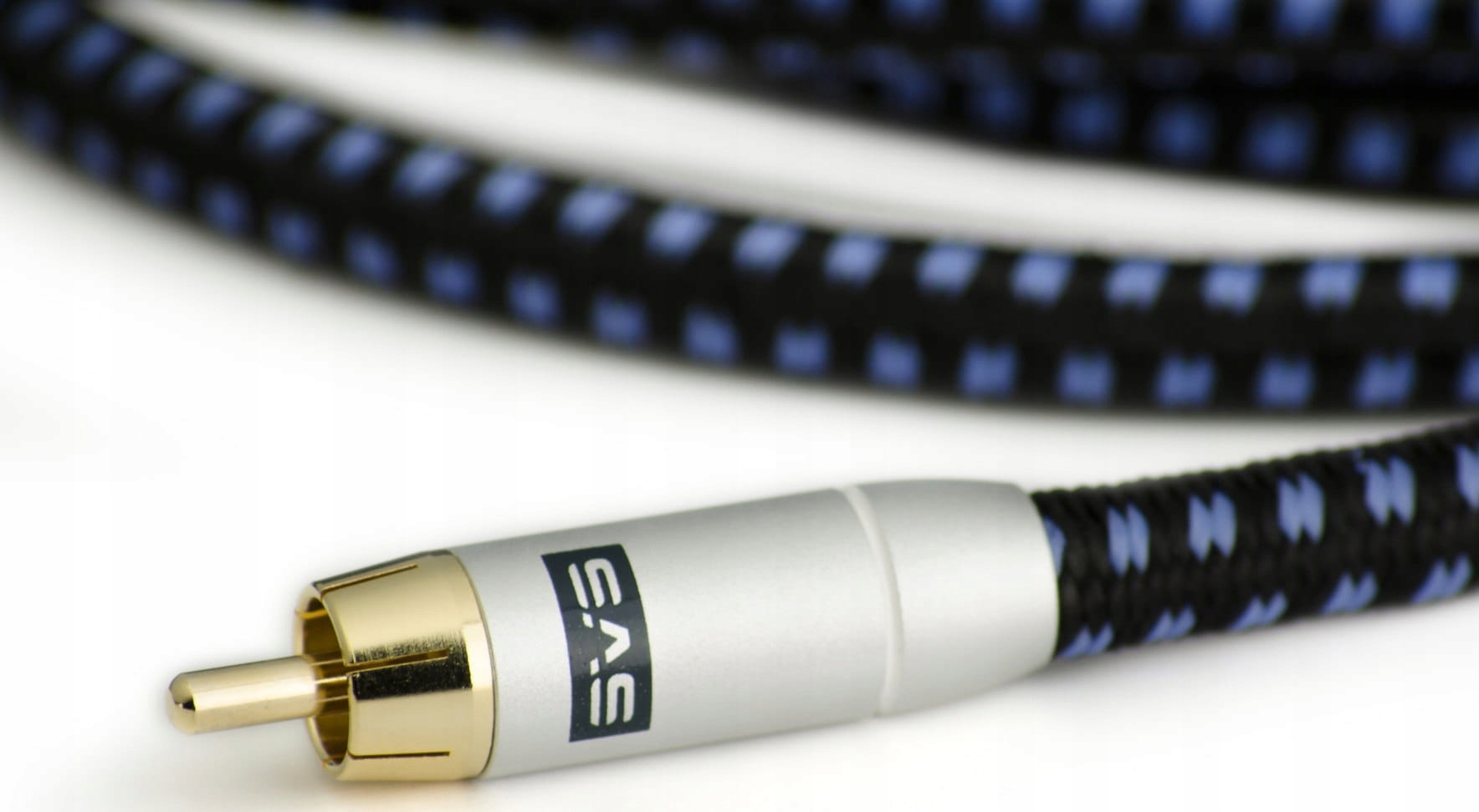 2× SVS 1xRCA/1xRCA kabel przewód do subwoofera 2m