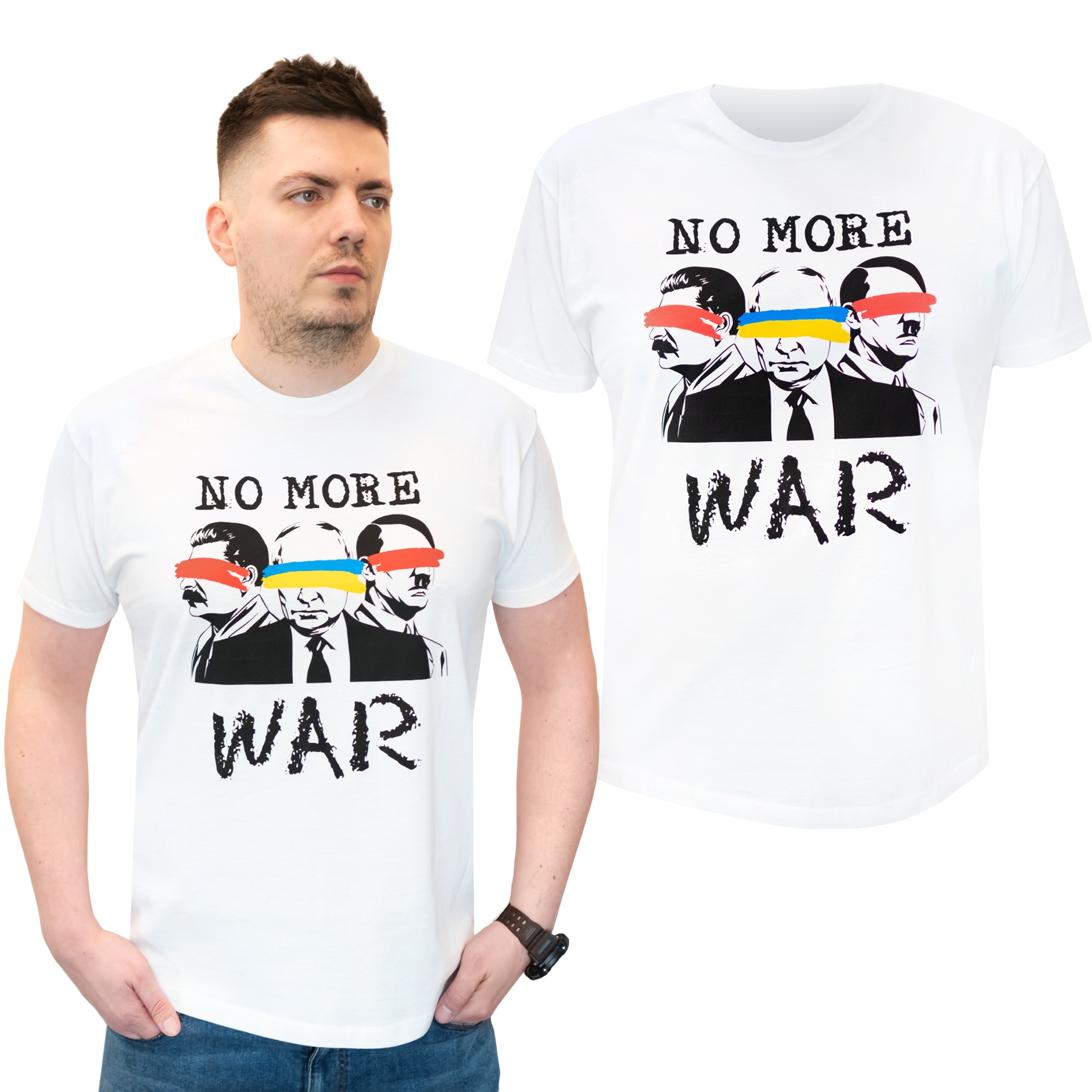 

Koszulka No More War Putin Wolna Ukraina Wojna XL