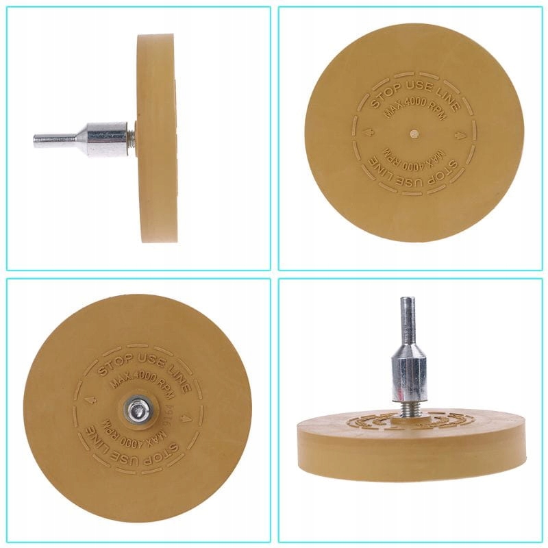 Krążek gumowy do usuwania kleju naklejek na wiertarkę Marka Falon-Tech