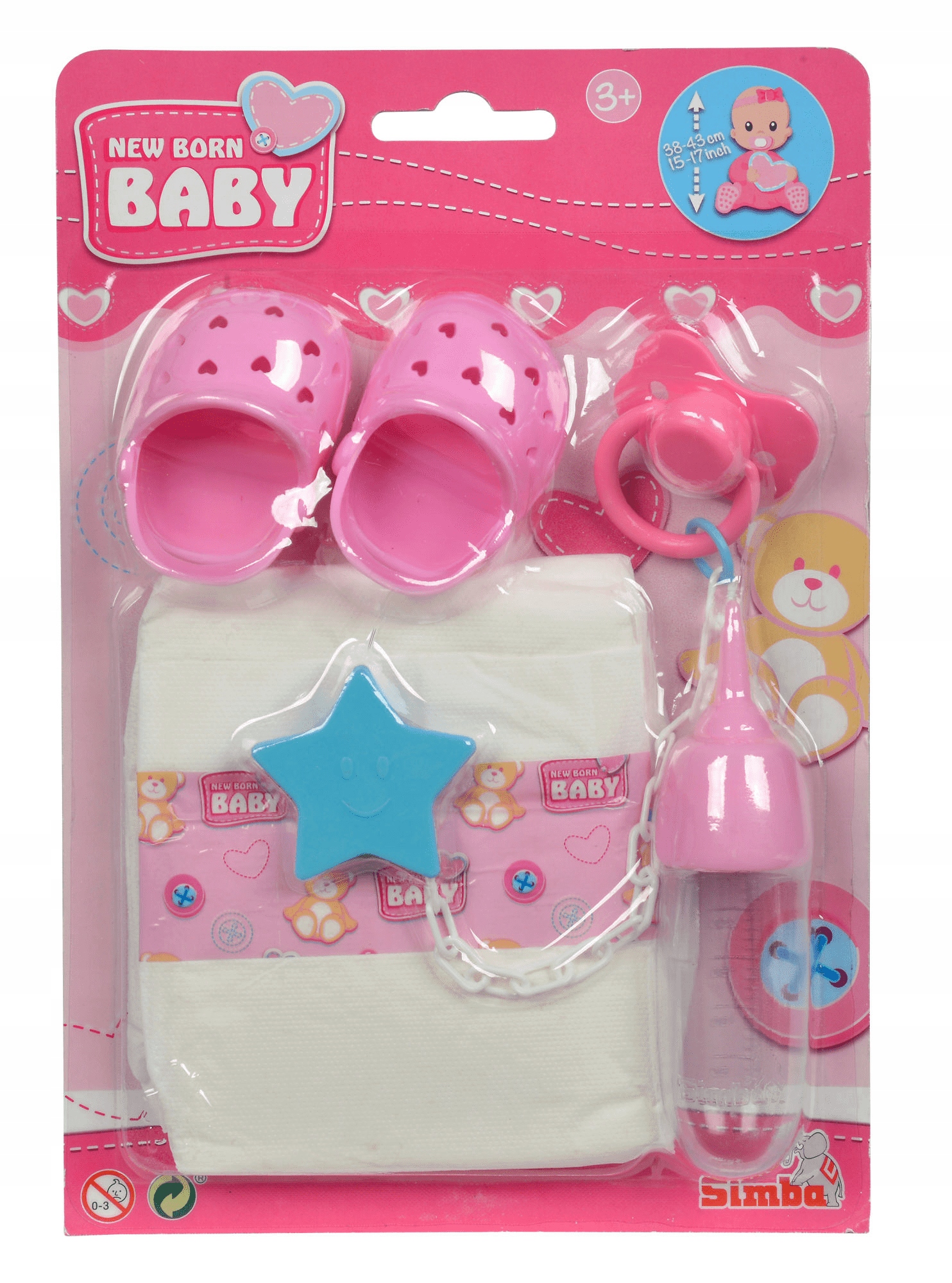 

New Born Baby Zestaw Podróżniczy Butelka Buciki
