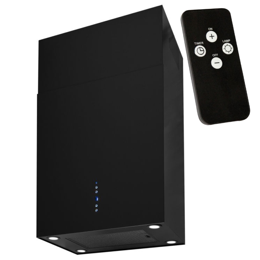 

Okap kuchenny wyspowy Quadro Max Czarny Matt 60cm