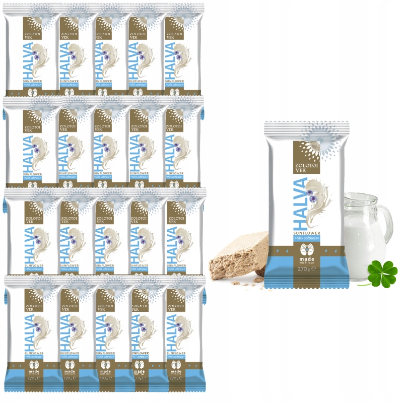 Levně Chalva Tradiční mléčná jemnost Złoty Wiek 20 ks 270 g