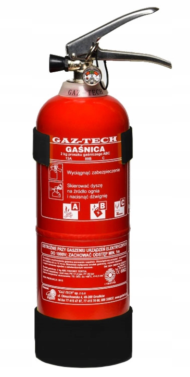

Gaśnica proszkowa 2 kg uchwyt Adr Ppoż