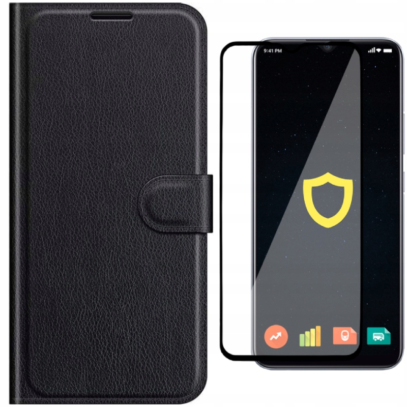 

Litchi Etui Skórzane Portfel Do Realme C21