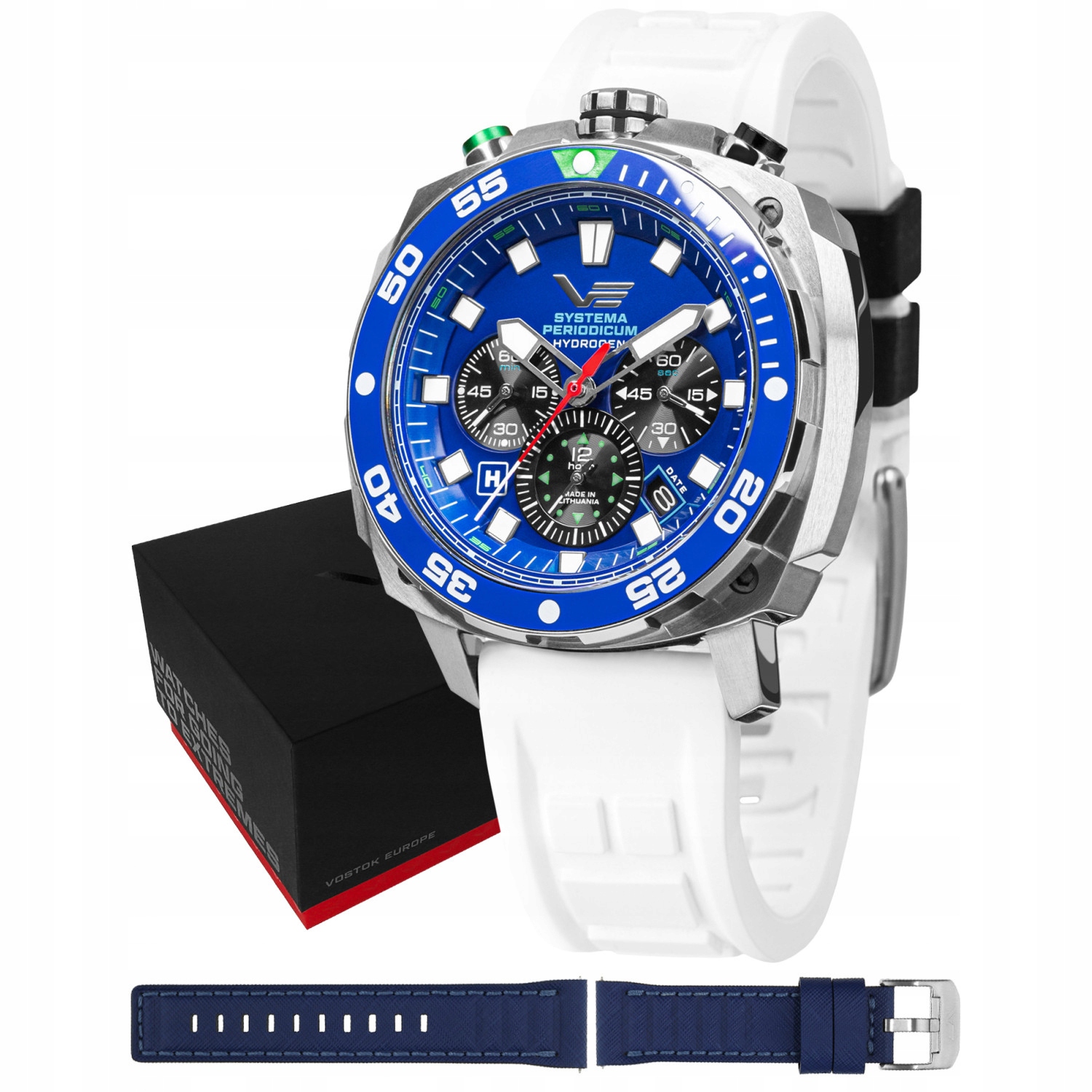 Pánské Hodinky Vostok Europe VK67-650A720SW s černým řemínkem