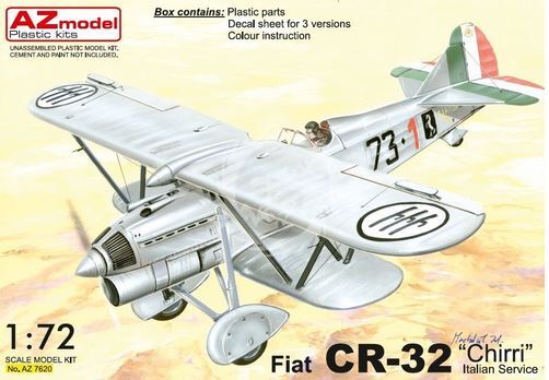 Fiat CR-32 "Chirri" Italian service AZmodel AZ7620 měřítko 1/72