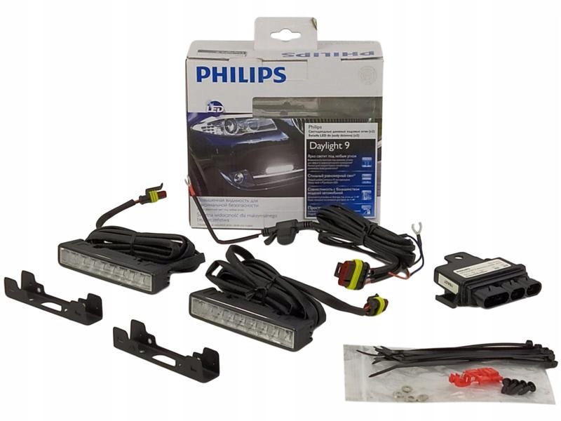 PHILIPS ŚWIATŁA DZIENNE 9 LED DRL DZIENNEJ LEDY 12831WLEDX1 za 293,49 ...