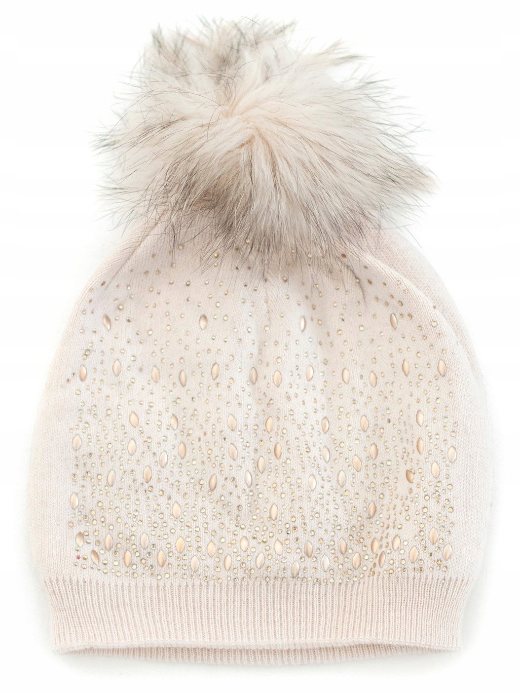 

Szaleo nakrapiana Czapka jenot Pompon cz15537-1
