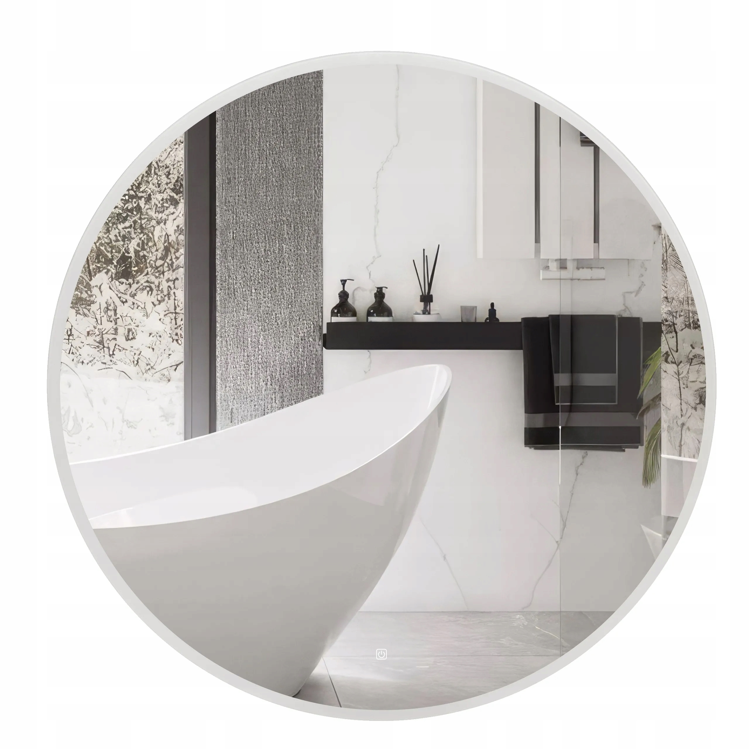 Lustro ścienne Balneo koło 60 x 60 mm Marka Balneo