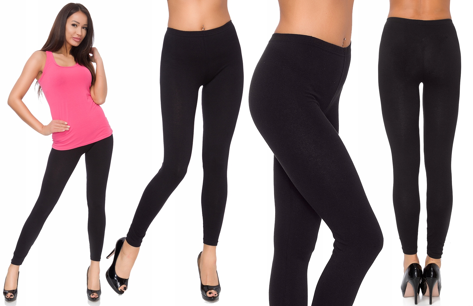 

Legginsy Długie Getry Bawełna MIX Kolorów Full 3XL