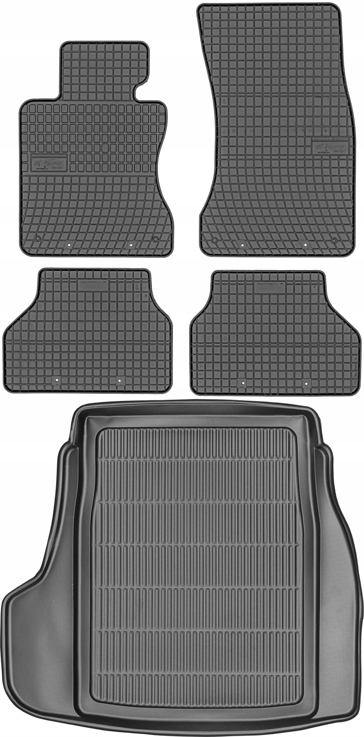 Bmw 5 E60 Sedan 2003-2011 Gumové stierače rohož batožinového priestoru