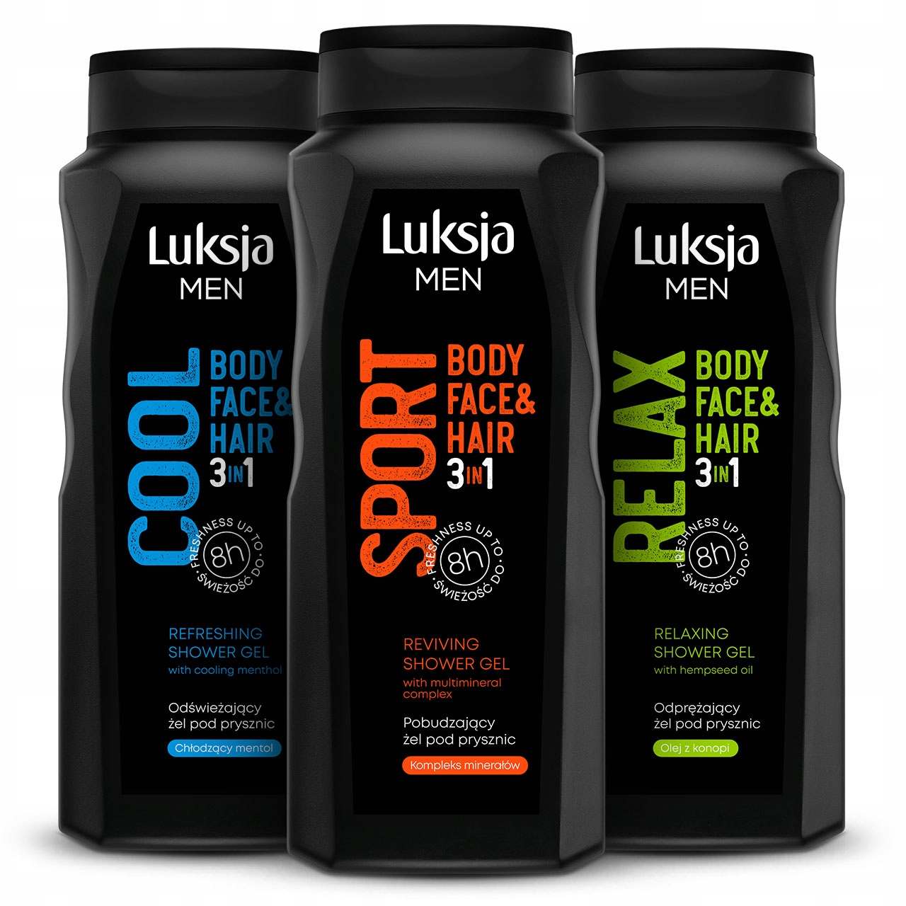 

Luksja Men Żel Pod Prysznic Męski 3x500 MIX Zestaw