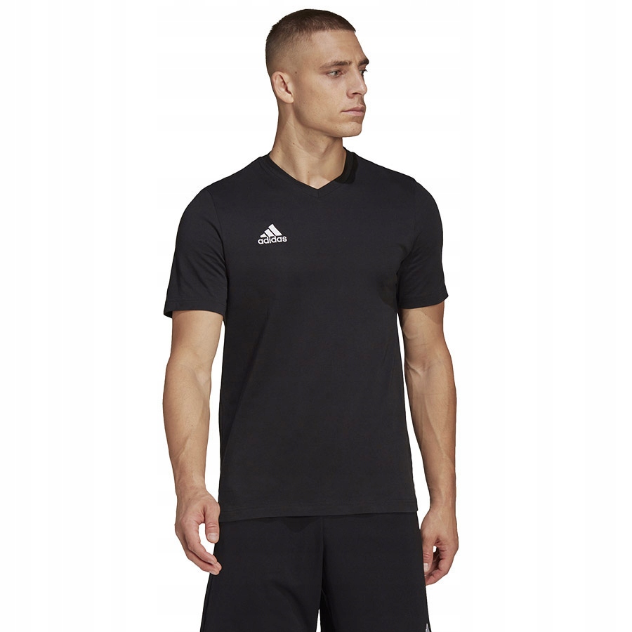 Koszulka Bawełniana Adidas Entrada 22 Tee HC0448 Czarna r. L