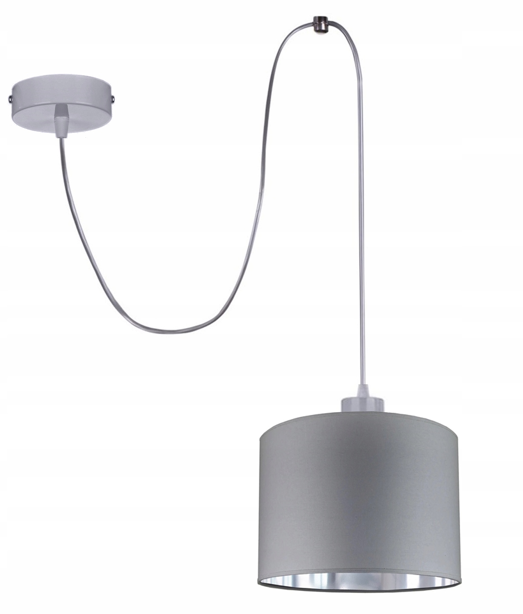 

Lampa Wisząca Sufitowa Żyrandol Nowoczesna Szara