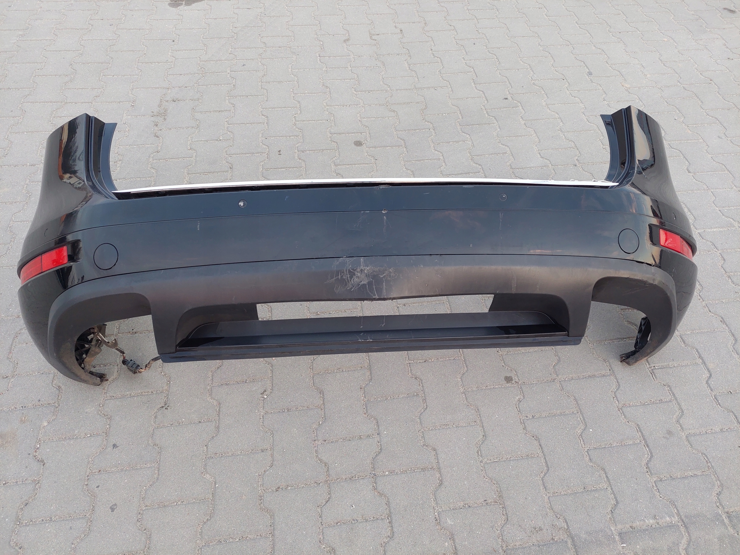 bumper rear part rear complete PDC VW TOUAREG II 2 7P 041