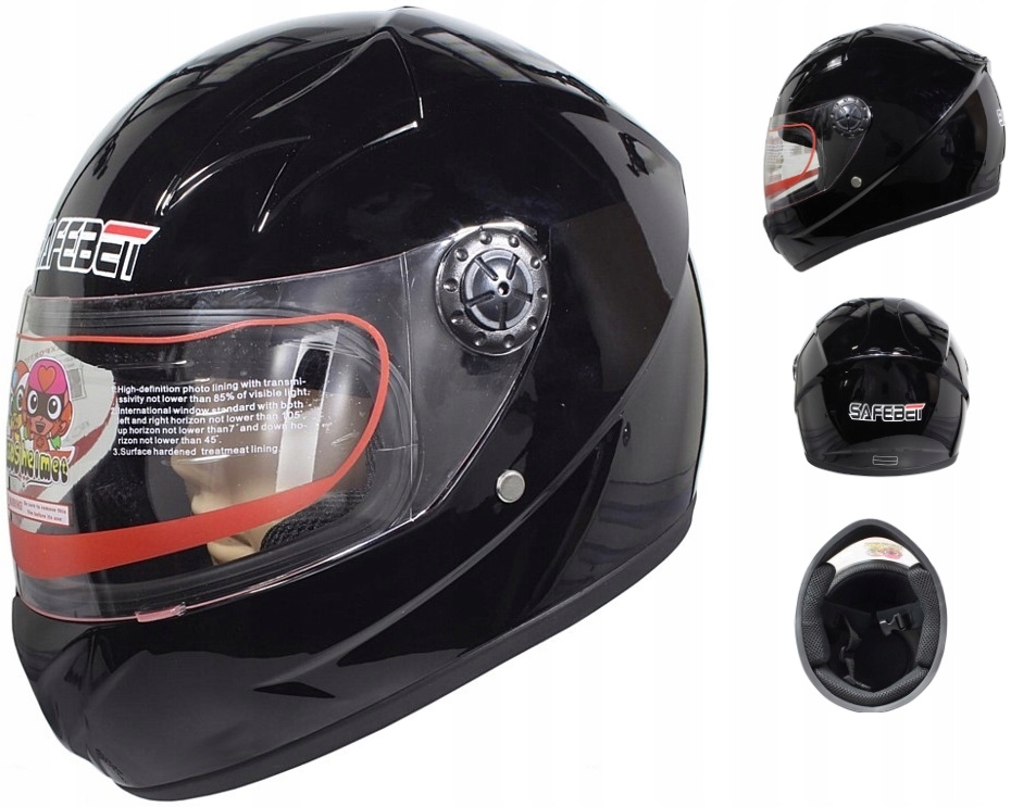 MINI KASK ZAMKNIĘTY SKUTER DLA DZIECKA XXL 51-53cm