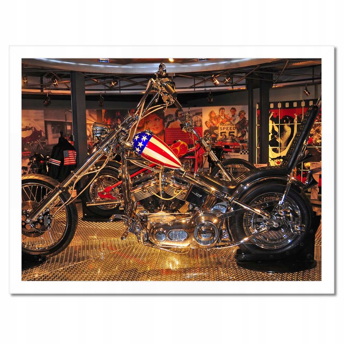 Plakáty v rámu 40x30 Chopper Easy Rider Motor