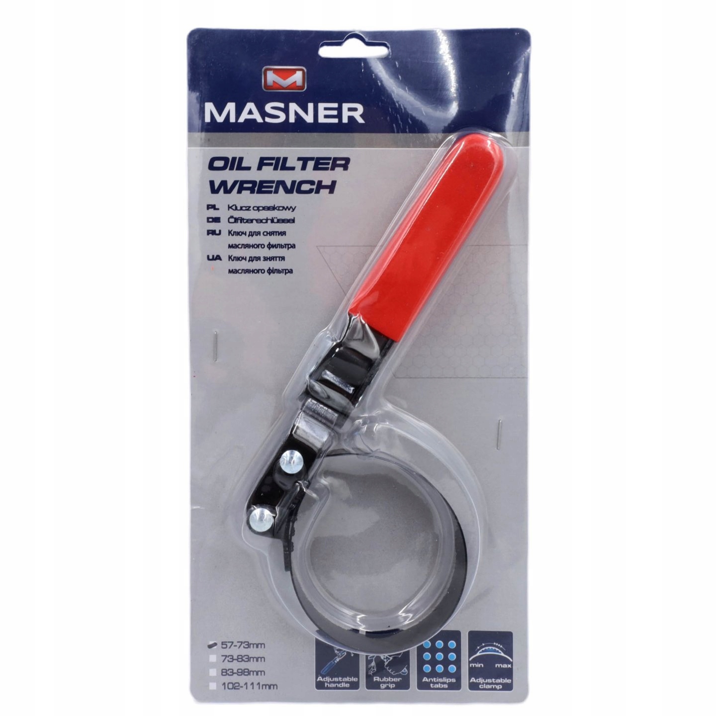 

Klucz do Filtra Oleju 57mm-73mm K2 Masner