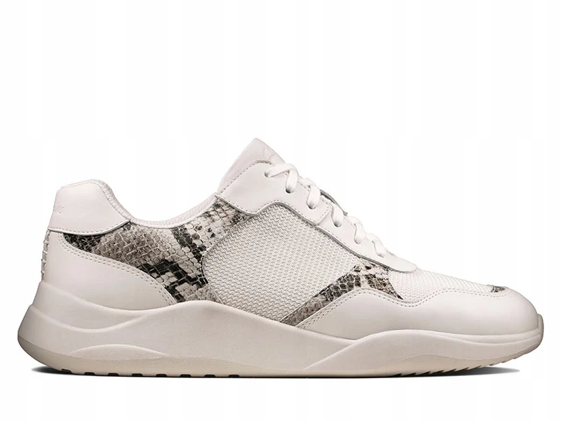 Clarks Dámské polobotky Sift Lace Cushion Soft velikost 37 Šedá hadí