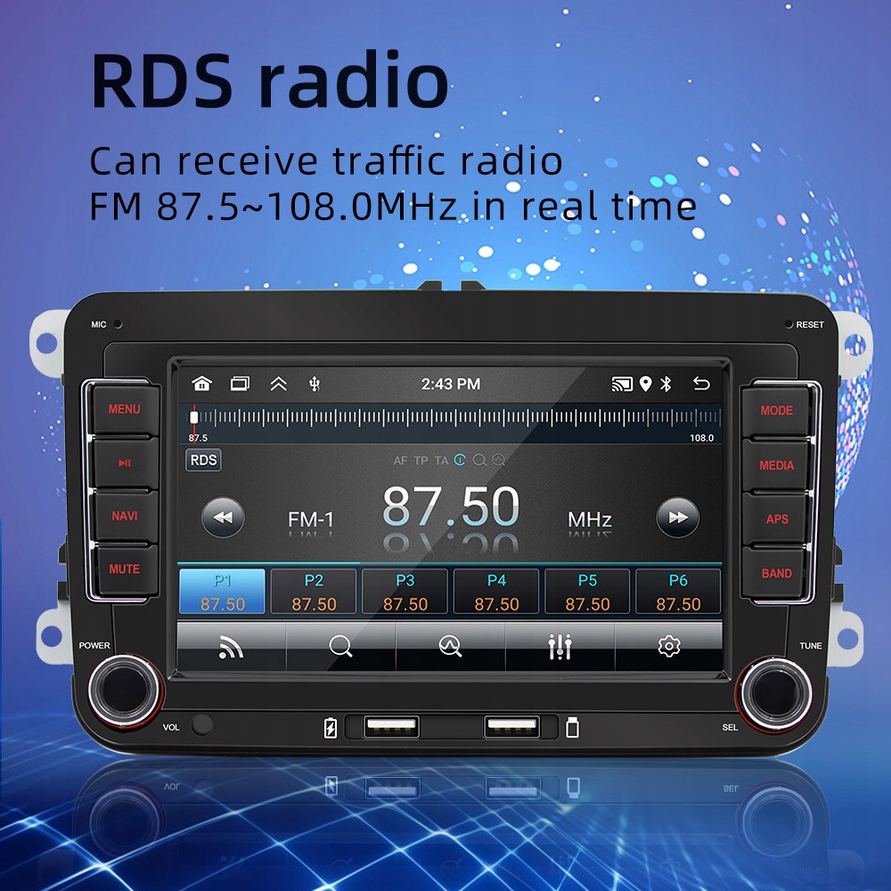 RADIO SAMOCHODOWE NAWIGACJA 2DIN RADIO VW PASSAT B6 B7 GOLF 5 V 6 VI PRO Rodzaj akcesoryjny