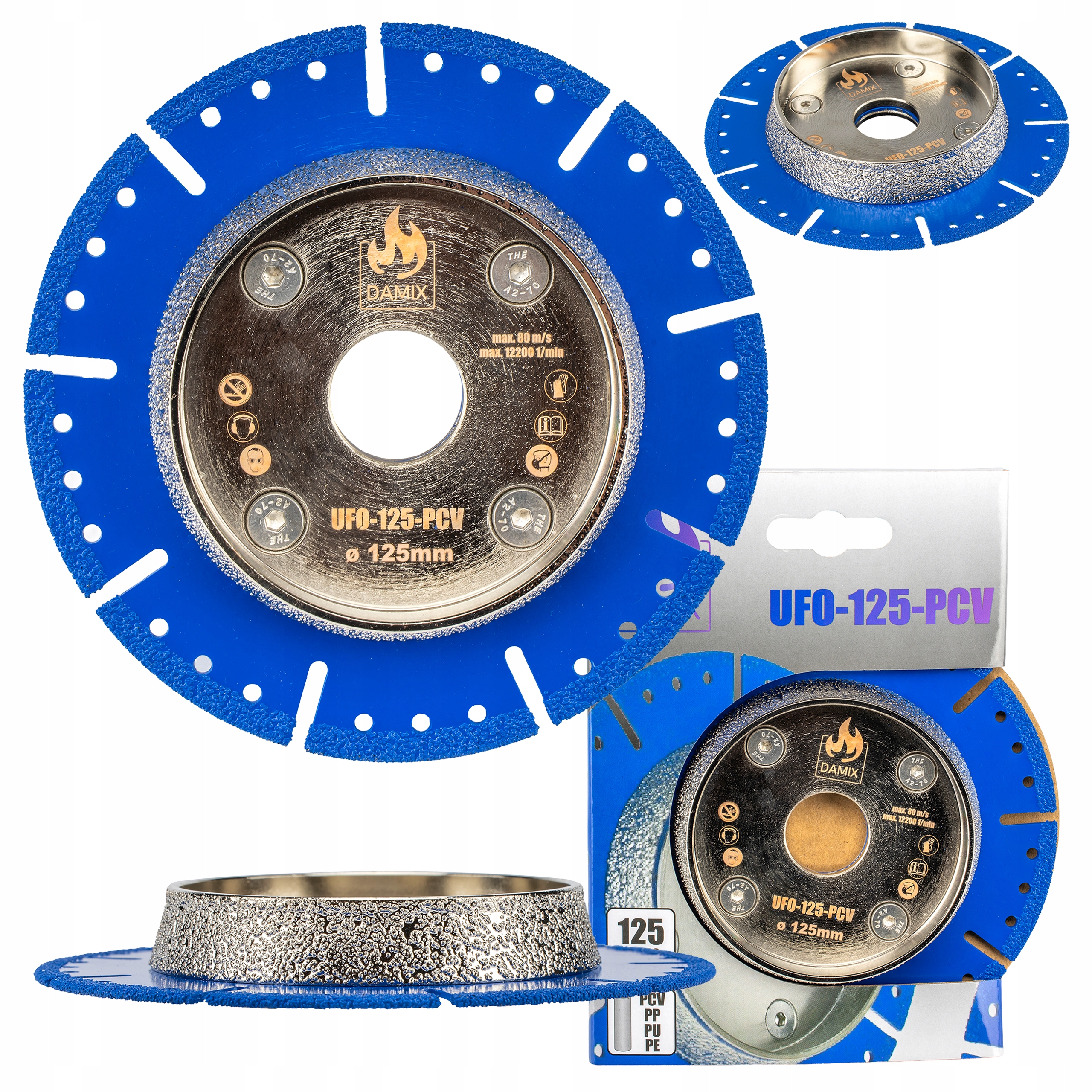 Řezací Kotouč Ufo Diamantový Pro Řezání A Fázování Pvc Trubek 125 mm Přesnost