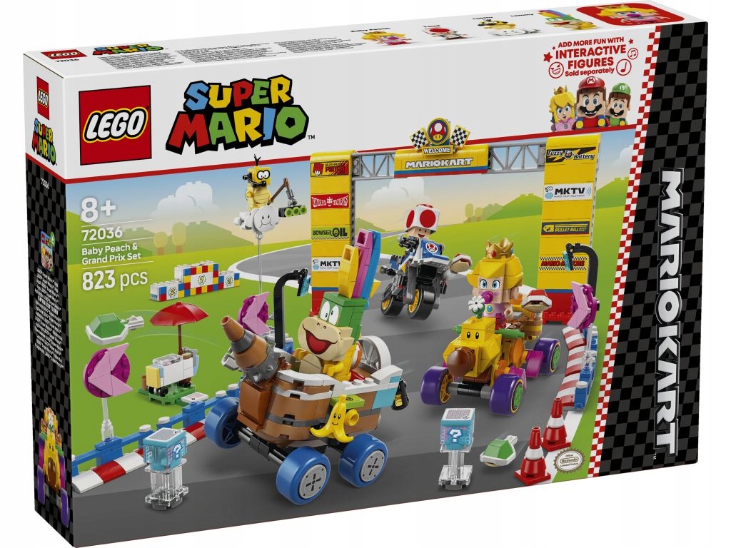 Lego 72036 Mario Mario karet – sada baby Peach a Grand Prix