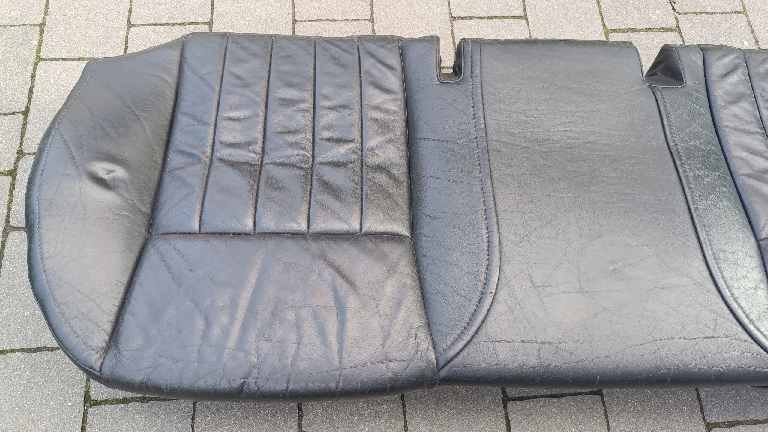 Audi A8 S8 D3 4E 2003 Sitz SIEDZISKO heck Leder schwarze