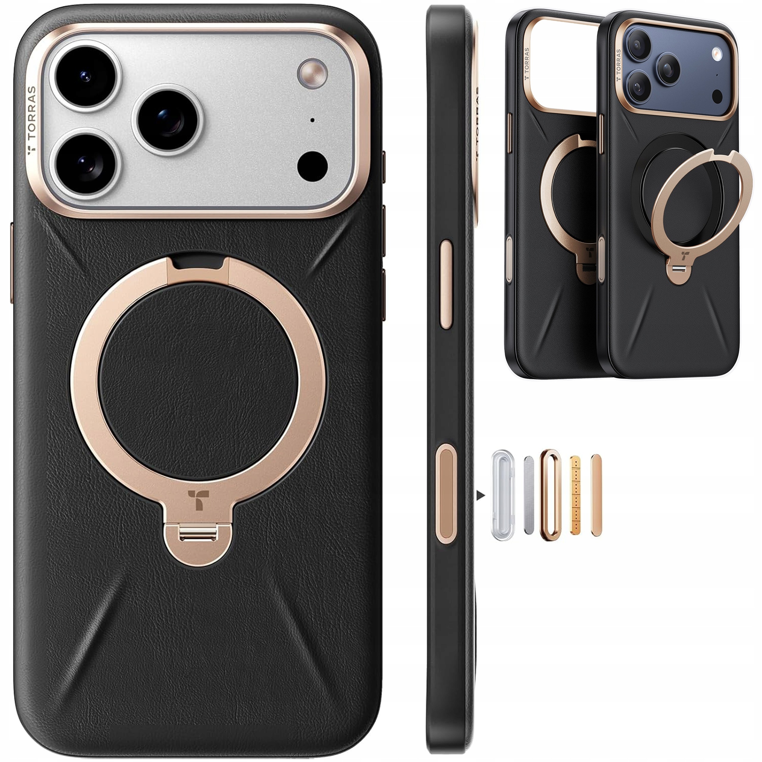 Torras Ostand VegSkin Case Puzdro MagSafe s držiakom na iPhone 17 Pro Cover