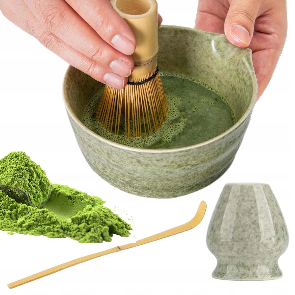 Levně 4KS Sada Na Čaj Matcha Nástroj Na Matchu Miska Lžíce Vysoká Kvalita