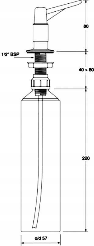 DOZOWNIK MYDŁA PŁYNU McALPINE CHROMOWANY Marka McAlpine