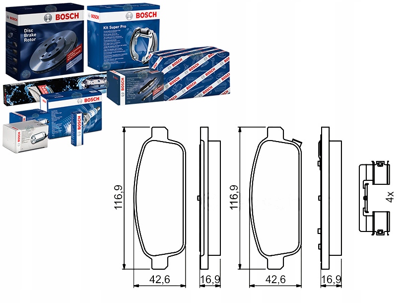 Brzdové Destičky Opel Zadní Astra Zafira 09- S Příslušenstvím