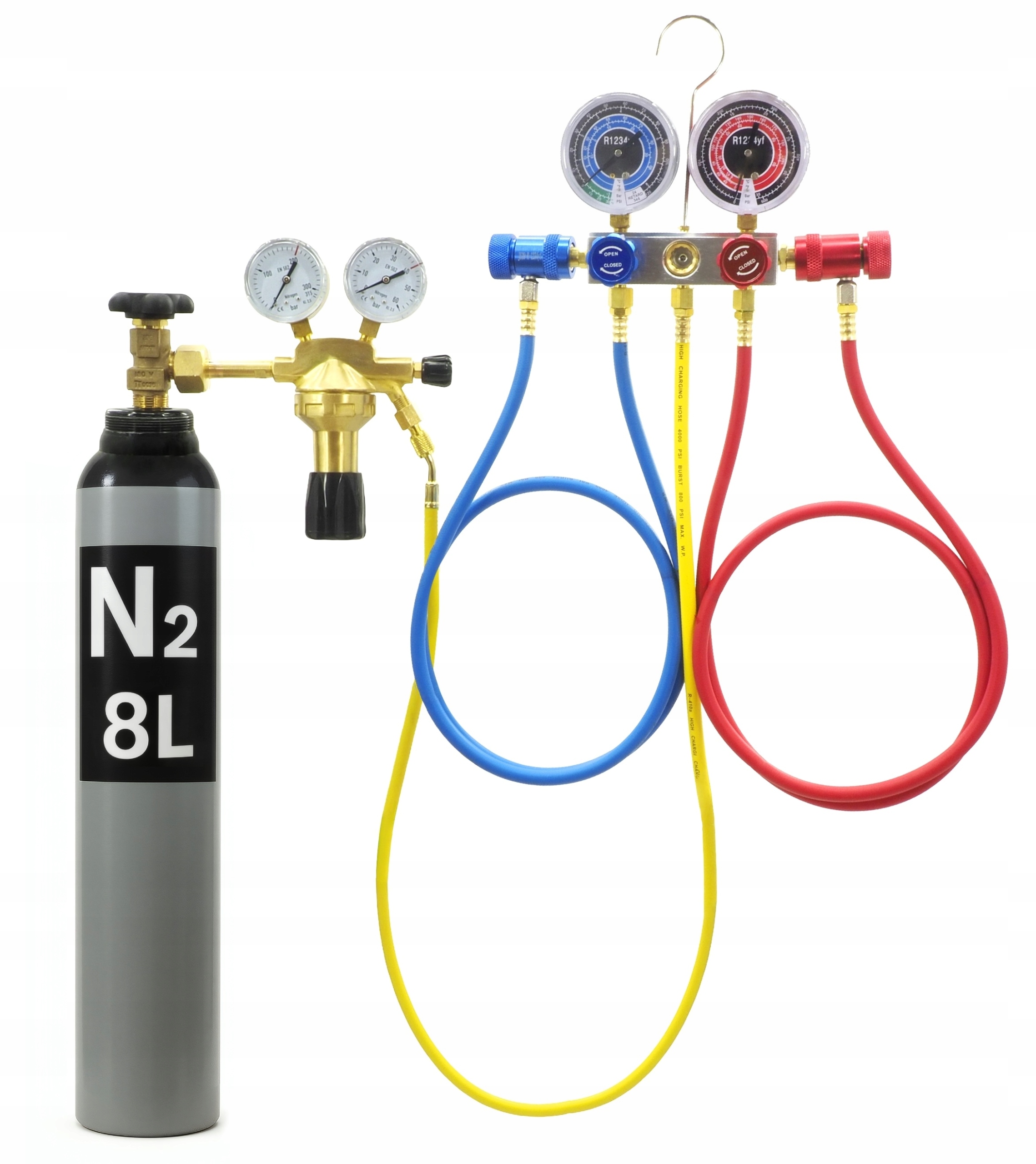 Sada Pro Kontrolu Těsnosti Klimatizace R1234YF Dusík 8L Typ Gce